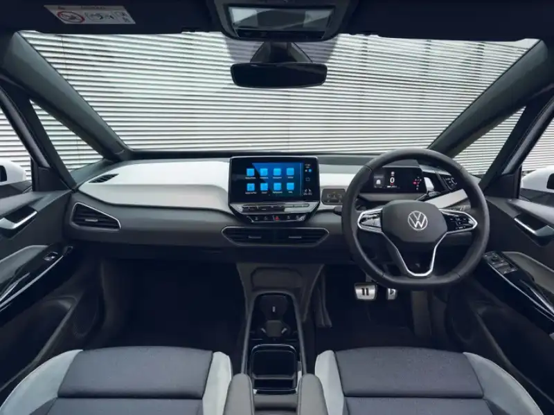 VW ID.3 interior, the electric driving school car used by Kinetic Electric on the Wirral